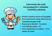 Informacje dla osób korzystających z obiadów świetlicy szkolnej! (1)